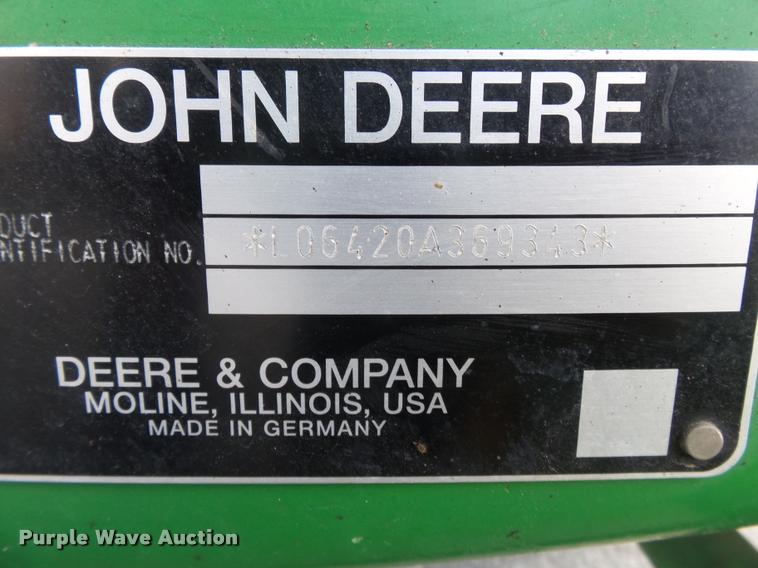 image for item K3327 2003 John Deere 6420 tractor
