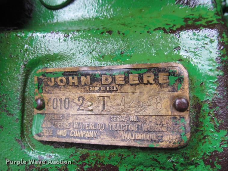 image for item K4991 1965 John Deere 4010 tractor