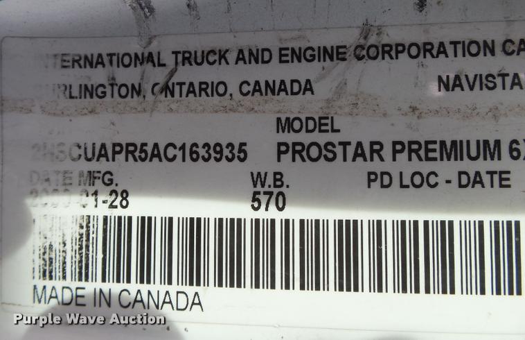 image for item DA2530 2010 International ProStar Eagle semi truck