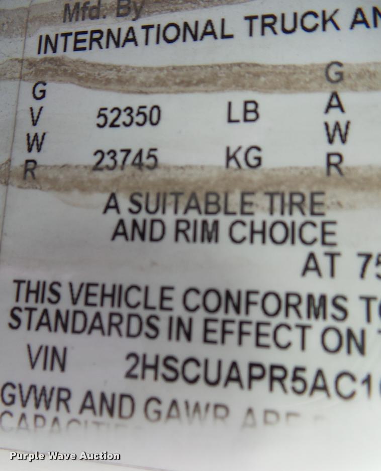 image for item DA2530 2010 International ProStar Eagle semi truck