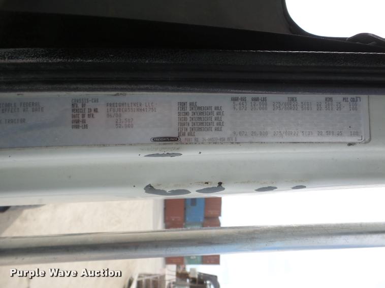 image for item DA7389 2001 Freightliner FLS112 semi truck