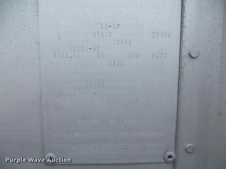 image for item DA7729 2008 Cornhusker double hopper grain trailer