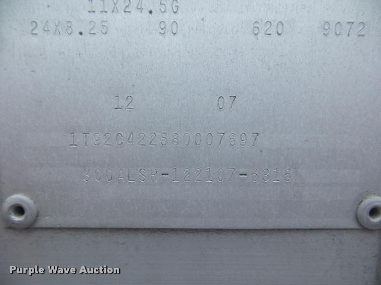 image for item DA7729 2008 Cornhusker double hopper grain trailer