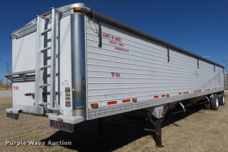 image for item DB1909 2008 Timpte double hopper grain trailer