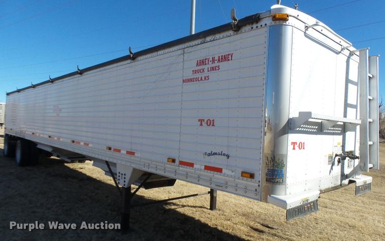 image for item DB1909 2008 Timpte double hopper grain trailer