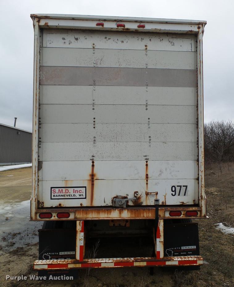 image for item DB5489 1995 Fruehauf dry van trailer