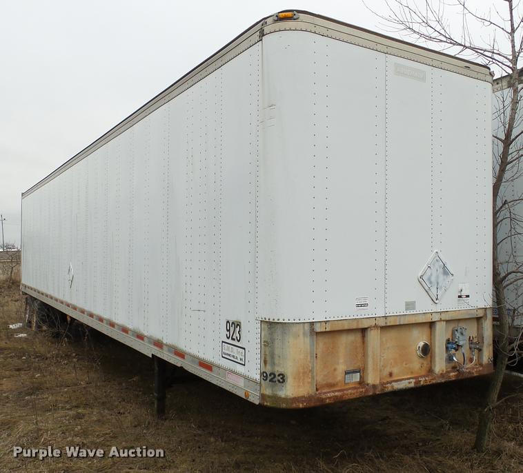 image for item DB5491 1993 Fruehauf dry van trailer