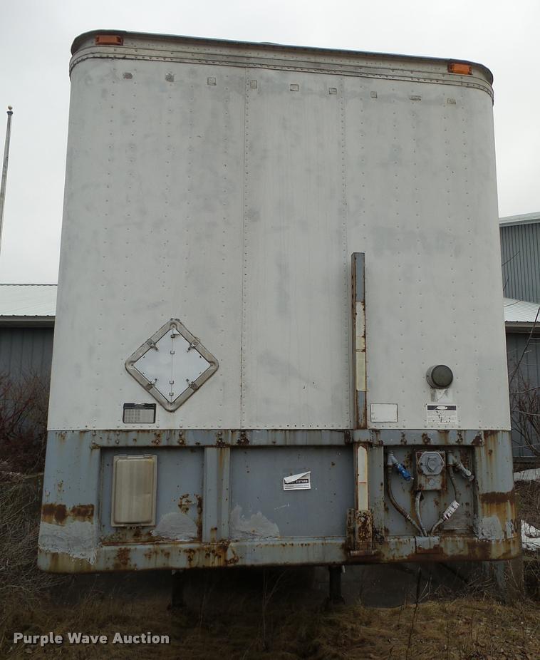 image for item DB5497 1984 Fruehauf dry van trailer