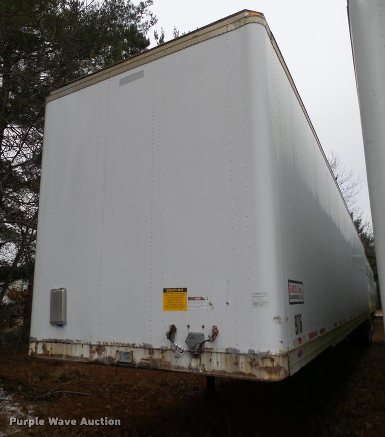 image for item K6168 1997 Fruehauf dry van trailer