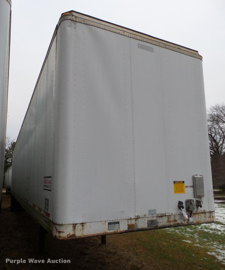 image for item K6169 1997 Fruehauf dry van trailer