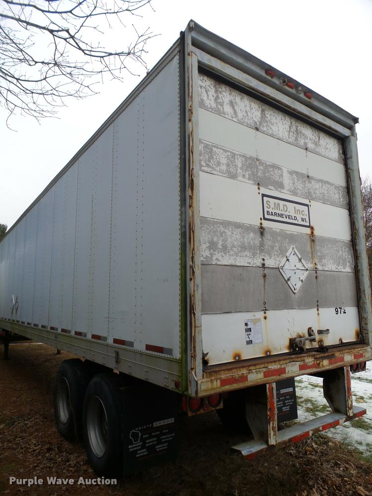 image for item K6171 1989 Fruehauf dry van trailer