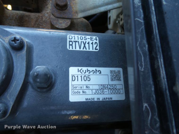 image for item AP9294 2013 Kubota RTV-X1120D utility vehicle