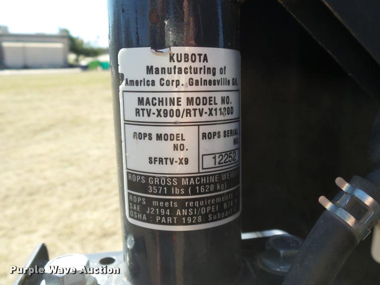 image for item AP9294 2013 Kubota RTV-X1120D utility vehicle