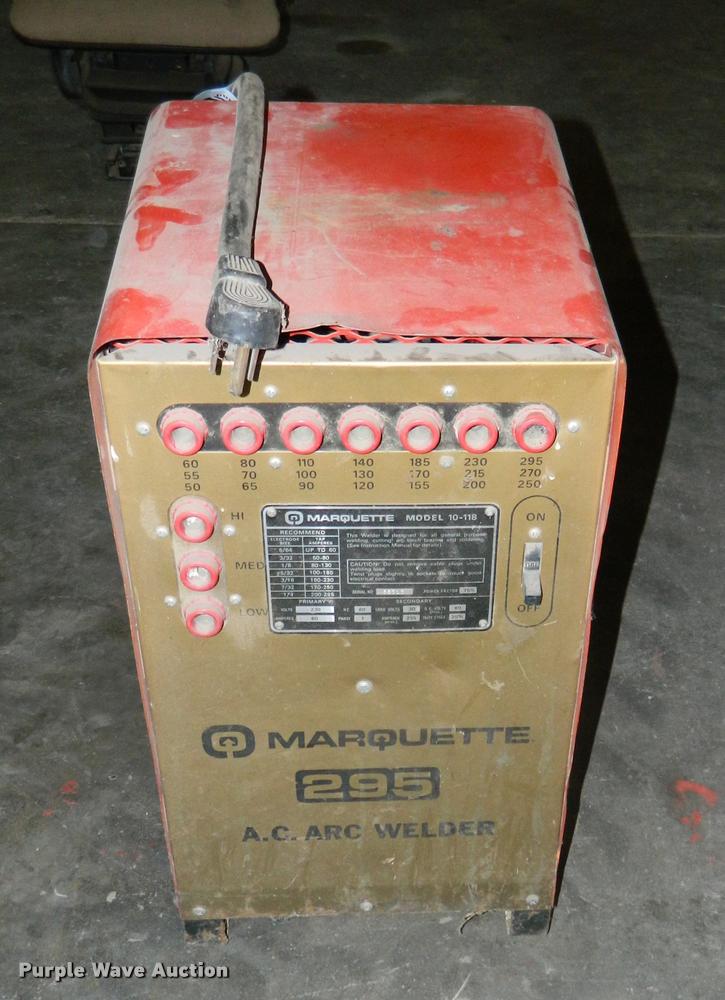 image for item BK9280 Marquette 10-118 AC welder
