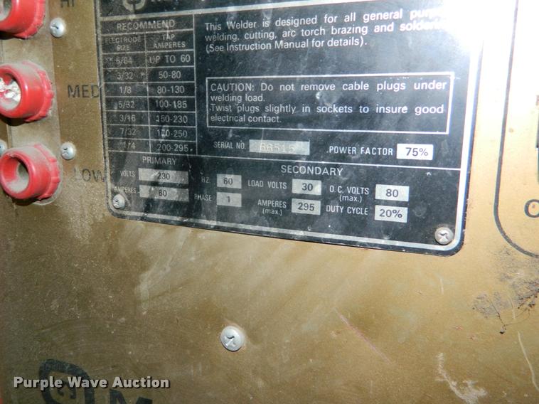 image for item BK9280 Marquette 10-118 AC welder