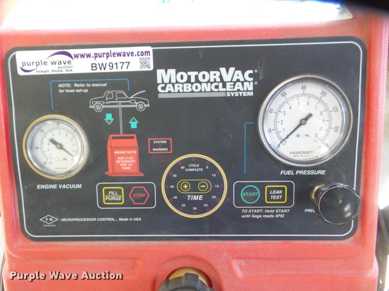image for item BW9177 Snap-on EEFS100C MotorVac carbon clean system fuel system service and diagnostic machine