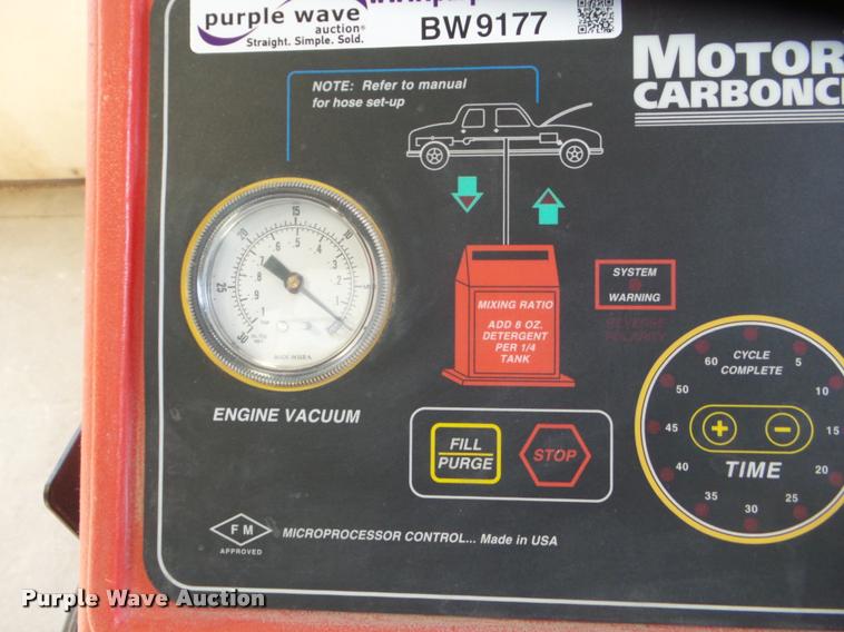 image for item BW9177 Snap-on EEFS100C MotorVac carbon clean system fuel system service and diagnostic machine