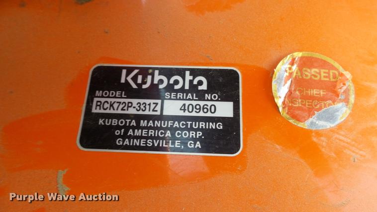image for item BY9008 Kubota ZD331 lawn mower