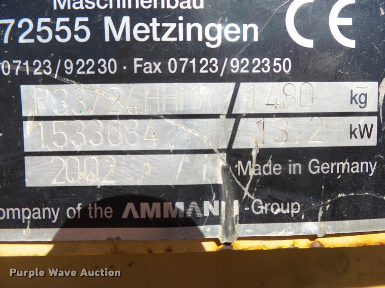 image for item DA2552 2002 Rammax P33/24HHMR trench compactor