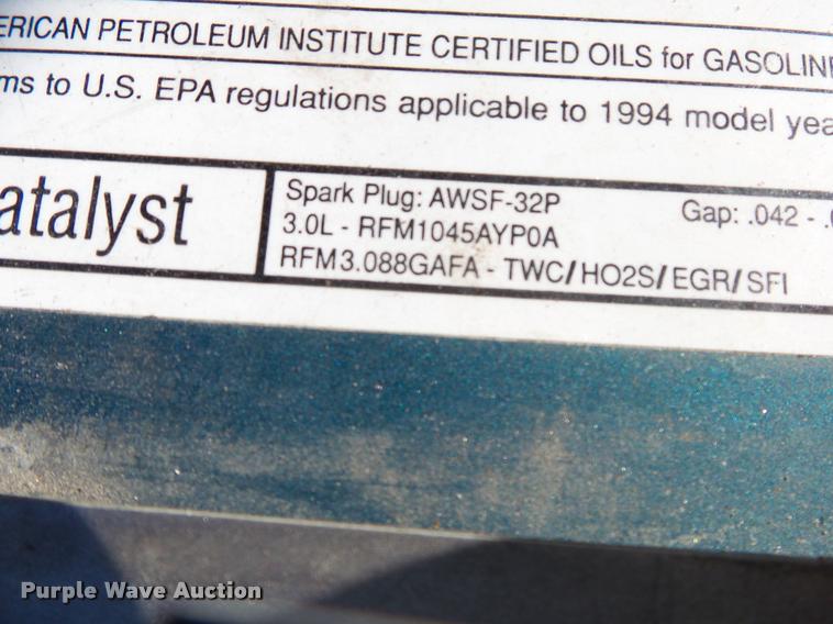 image for item DA2586 1994 Ford Ranger XL SuperCab pickup truck