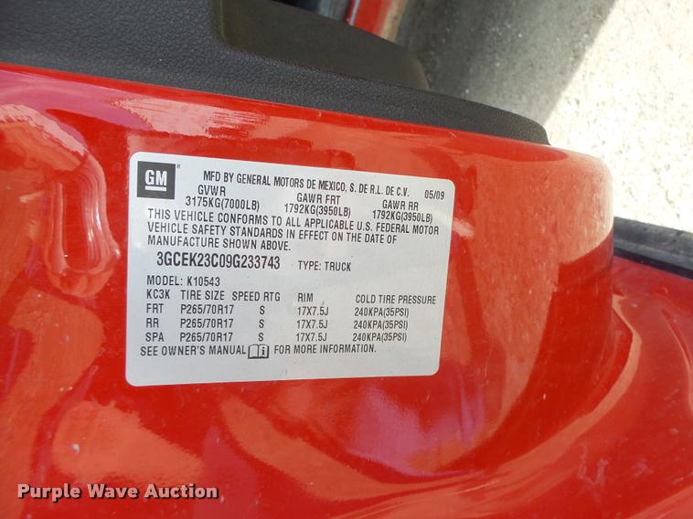 image for item DA3338 2009 Chevrolet Silverado 1500 Crew Cab pickup truck