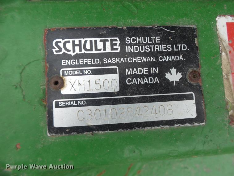 image for item DA3348 Schulte XH1500 batwing rotary mower