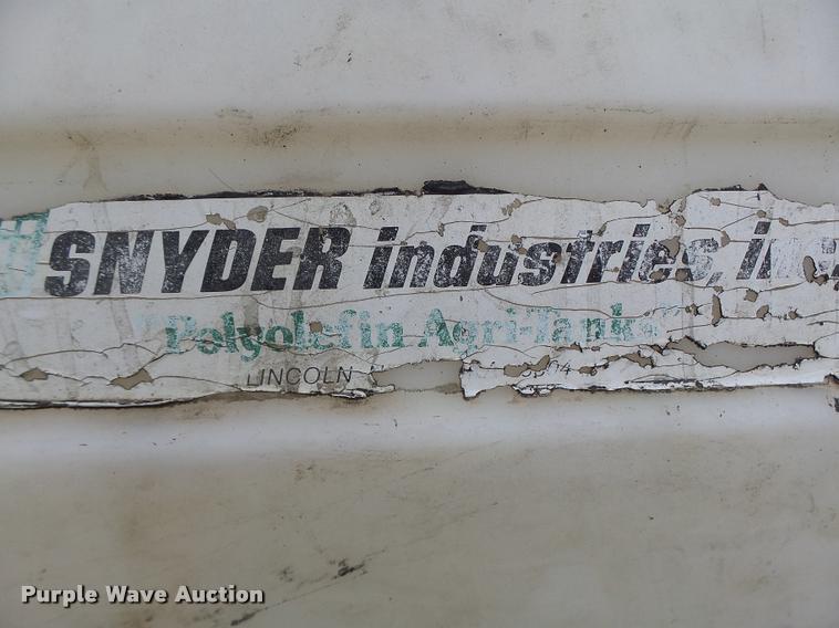 image for item DA3355 Snyder poly tank