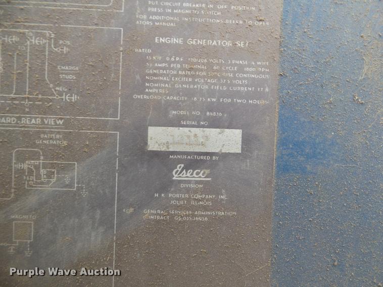 image for item DA5234 Eseco generator trailer