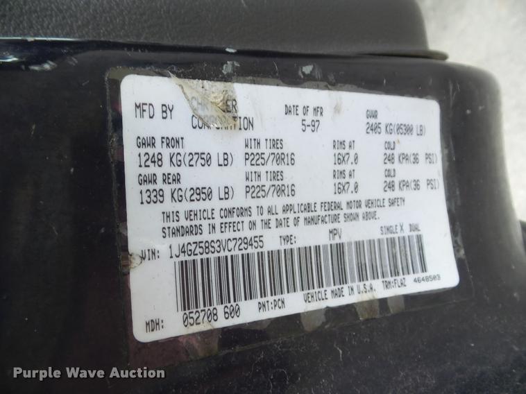 image for item DA7740 1997 Jeep Grand Cherokee SUV