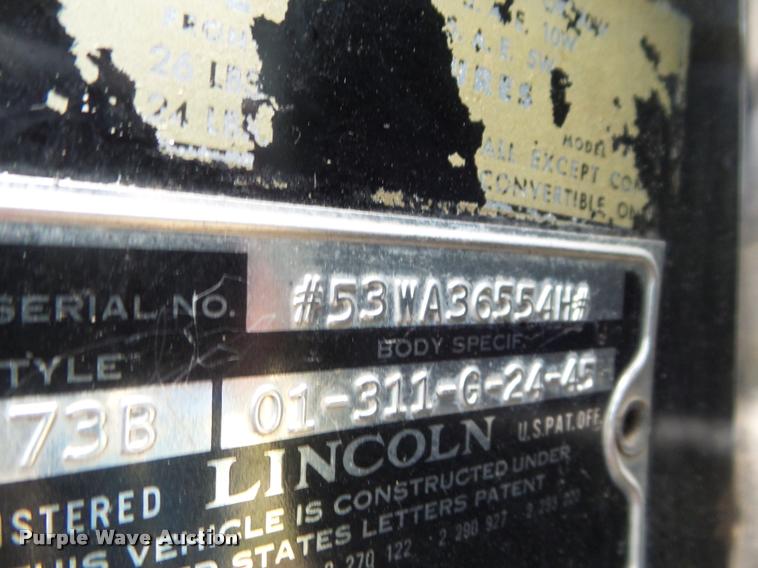 image for item DA7741 1953 Lincoln Capri