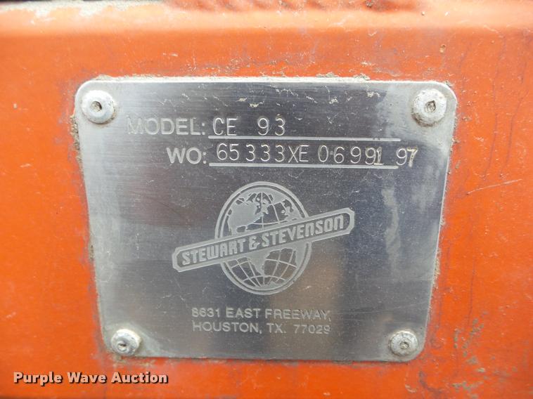 image for item DA7748 1997 Stewart & Stevenson GE93 Figure 8 fiber optic reel carrier