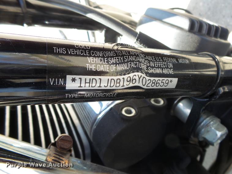 image for item DA9012 2006 Harley Davidson Softail Deluxe motorcycle