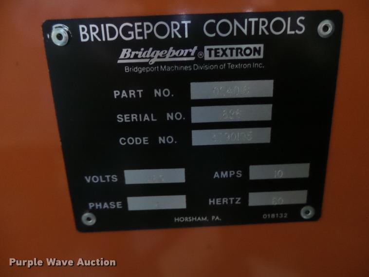 image for item DA9375 Bridgeport milling machine