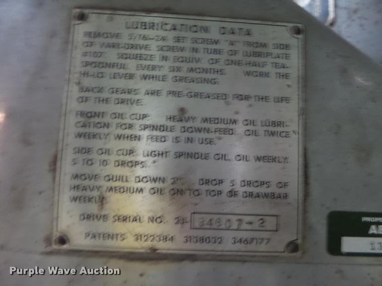 image for item DA9375 Bridgeport milling machine