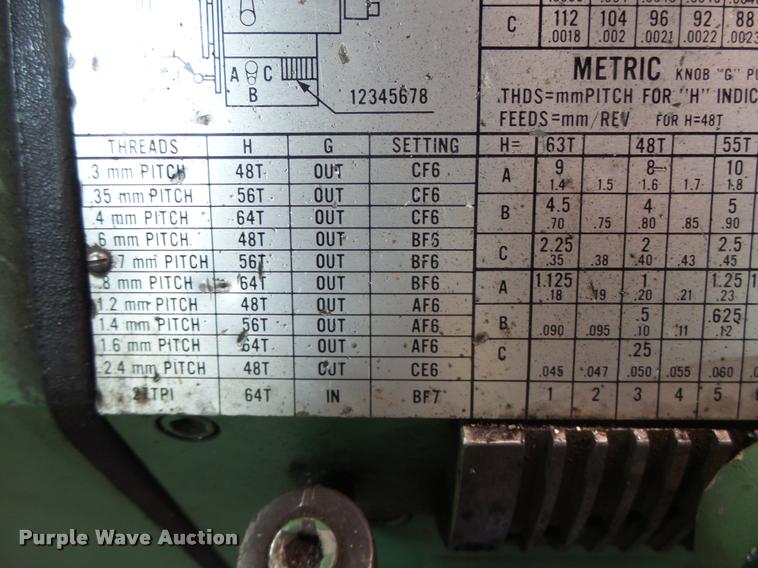 image for item DA9376 Regal 15C-5 metal lathe