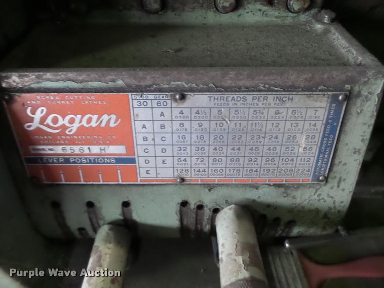 image for item DA9379 Logan metal lathe