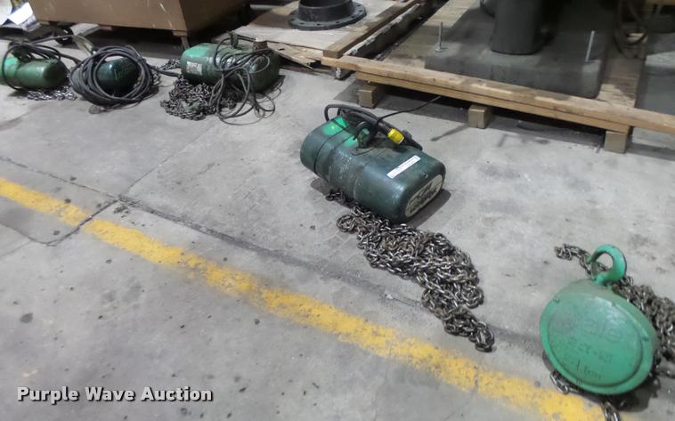 image for item DA9383 Approximately 12 chain hoists