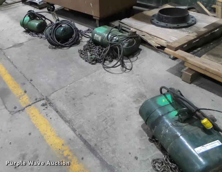 image for item DA9383 Approximately 12 chain hoists
