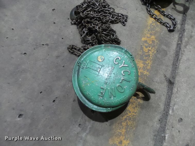 image for item DA9383 Approximately 12 chain hoists