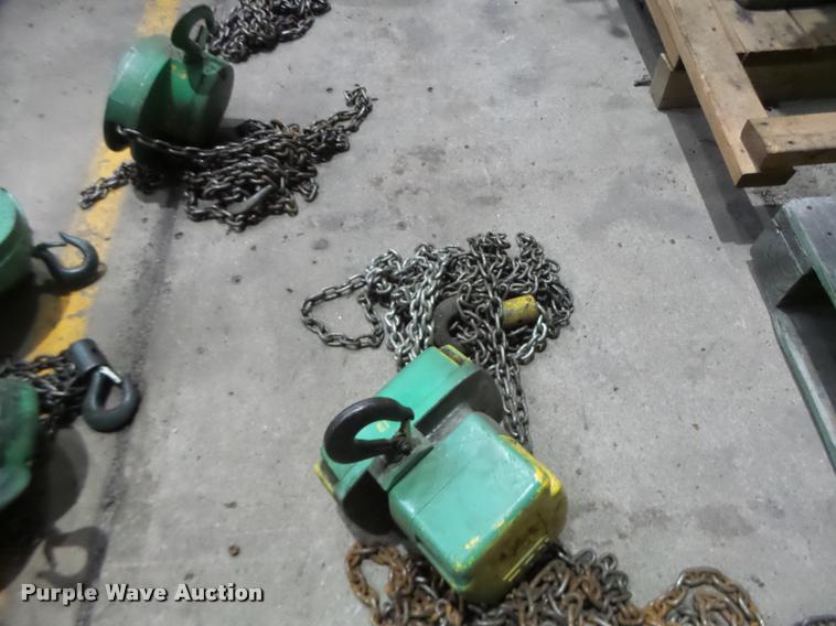 image for item DA9383 Approximately 12 chain hoists
