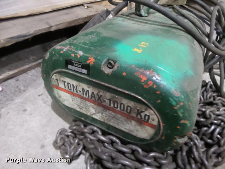 image for item DA9383 Approximately 12 chain hoists