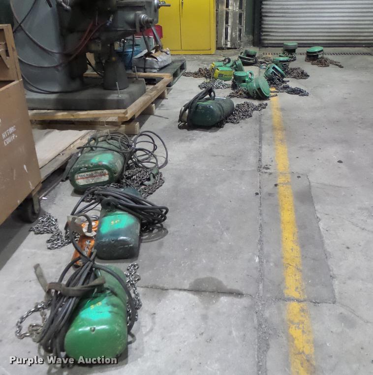 image for item DA9383 Approximately 12 chain hoists