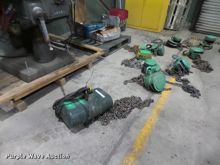 image for item DA9383 Approximately 12 chain hoists