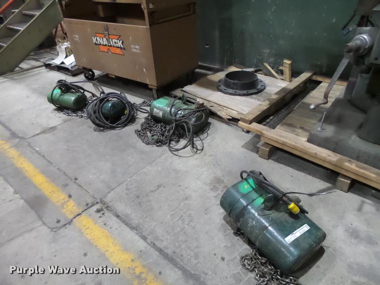 image for item DA9383 Approximately 12 chain hoists