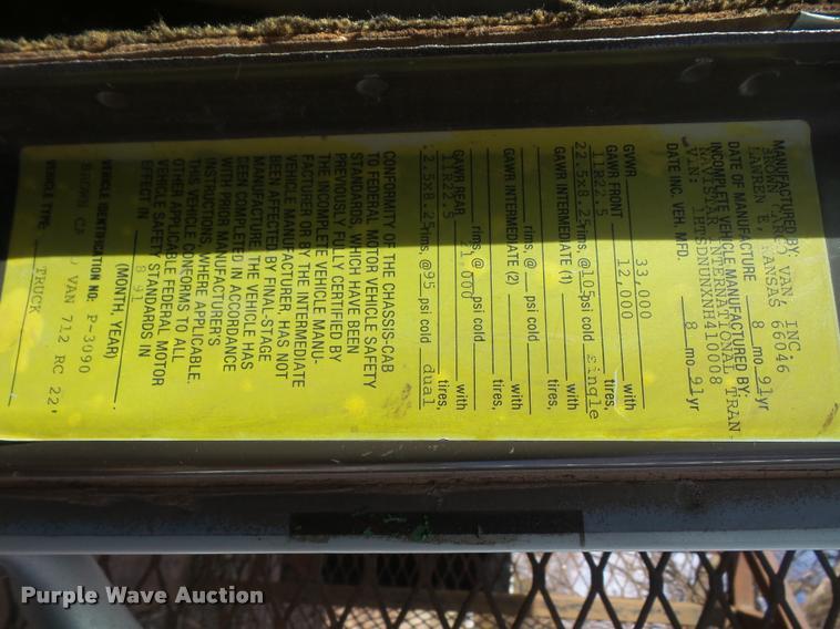 image for item DB0691 1992 International 4900 dump truck