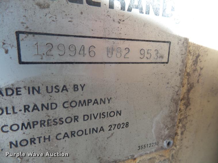 image for item DB0693 Ingersoll Rand 175 air compressor