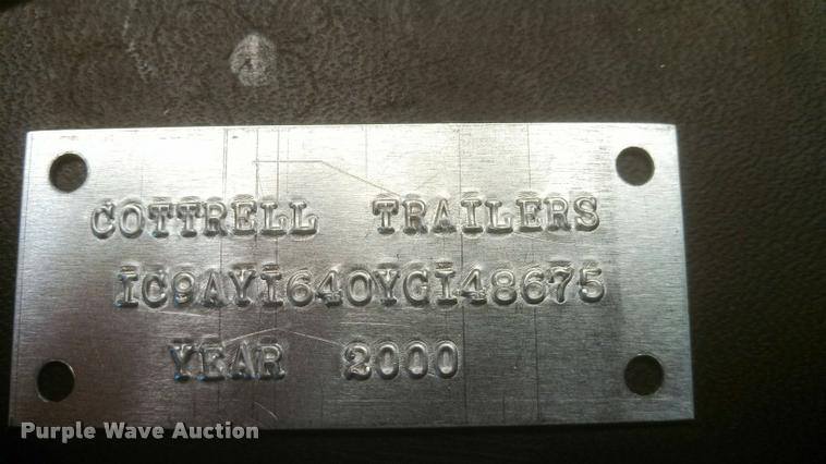 image for item DB1281 2000 Cottrell car carrier trailer