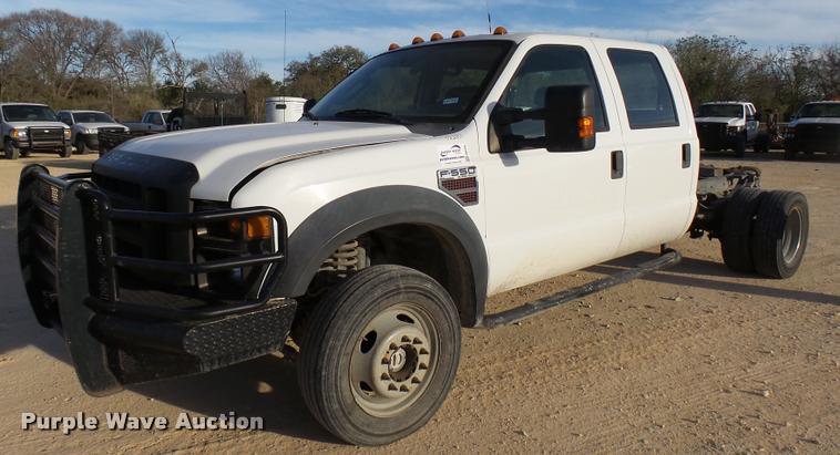 image for item DB2435 2009 Ford F550 Super Duty XL Crew Cab truck cab and chassis