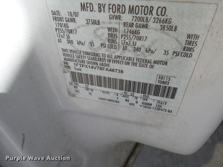 image for item DB2449 2008 Ford F150 SuperCab pickup truck