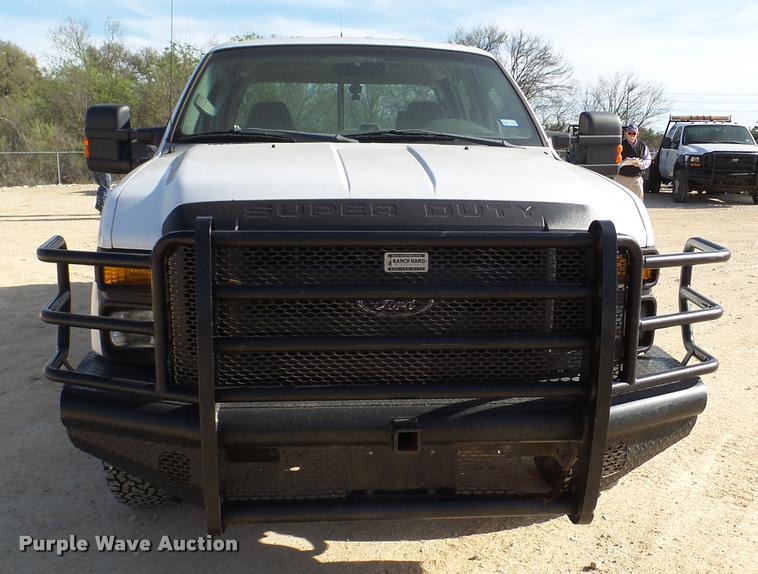 image for item DB2457 2008 Ford F350 Super Duty XL Crew Cab utility bed pickup truck
